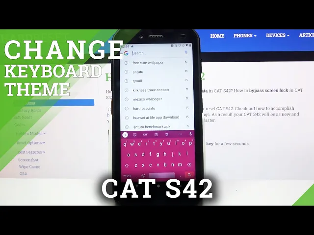 Video thumbnail for How to Change Theme of Cat S42 Keyboard - Keyboard Theme Settings