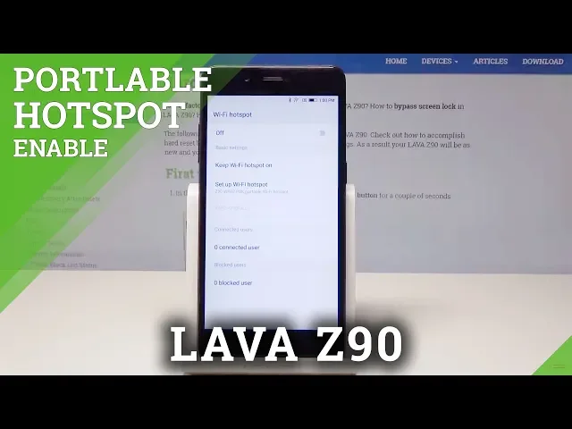 Video thumbnail for How to Activate Portable Hotspot in LAVA Z90 - Share Network
