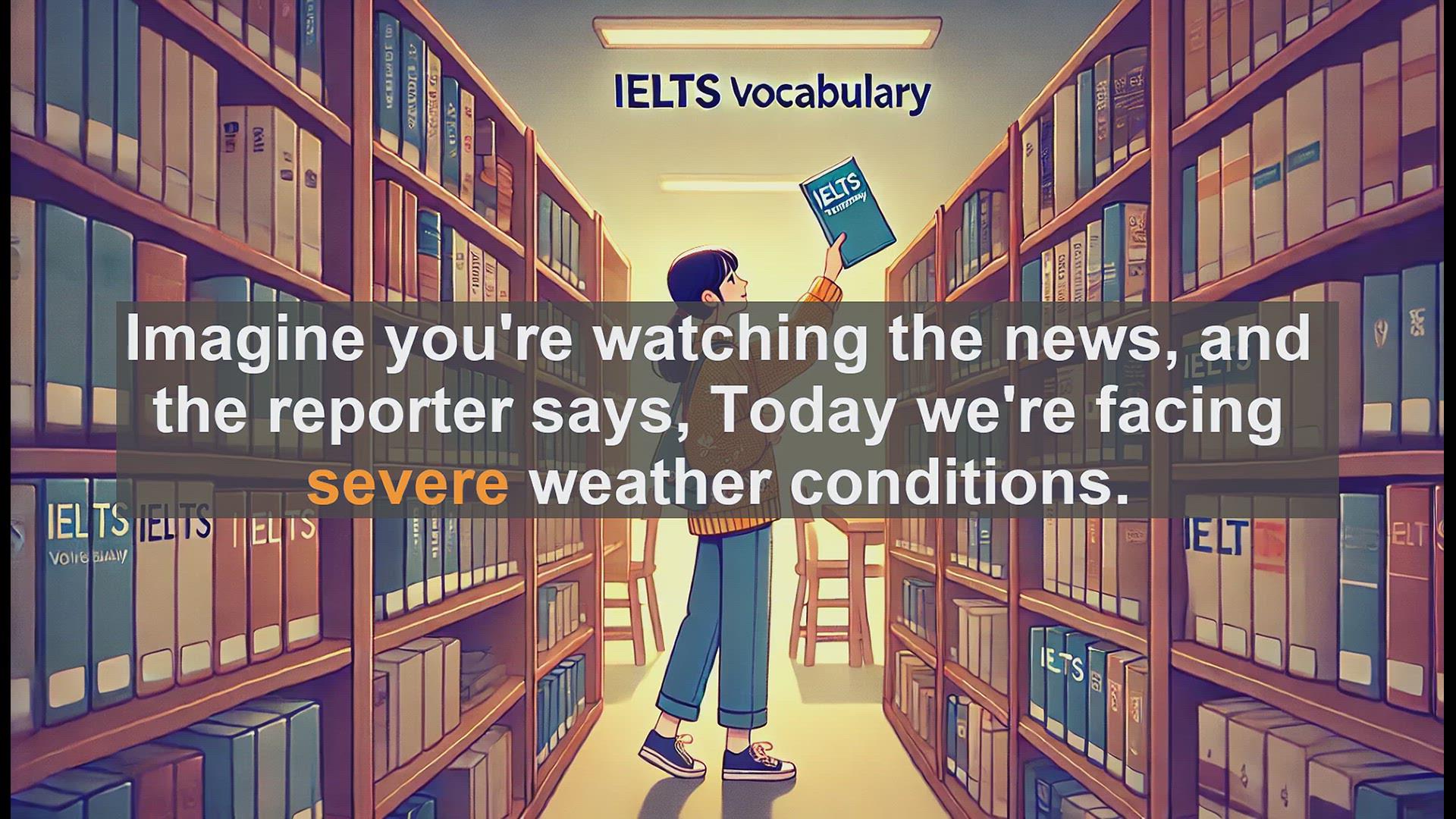 'Video thumbnail for 2500 Must Know IELTS 6.5 Vocabulary - Understanding 'Severe': A Key Word for IELTS Success'