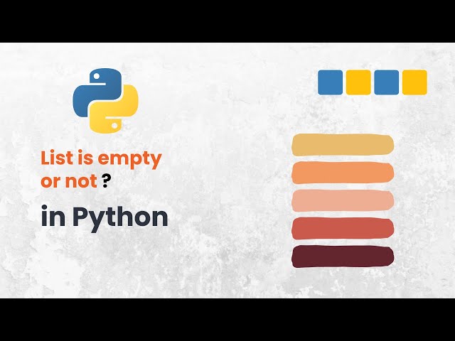 Video thumbnail for How Can You Tell if a Python List is Empty? #pybeginners