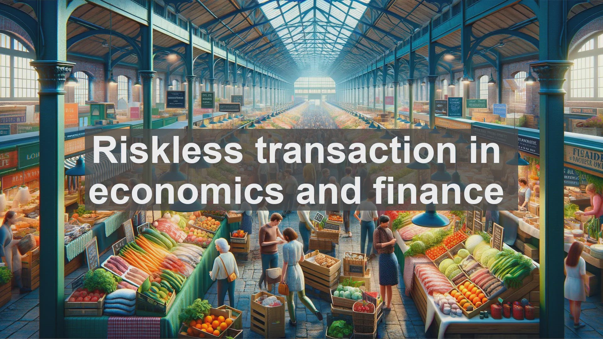 'Video thumbnail for Riskless transaction in economics and finance'
