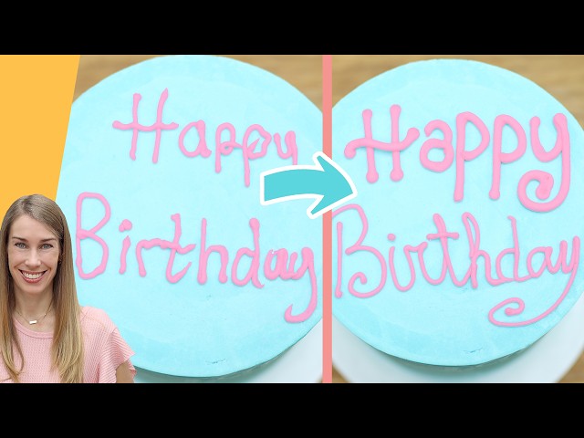 Video thumbnail for 10 Tricks to Write HAPPY BIRTHDAY On A Cake