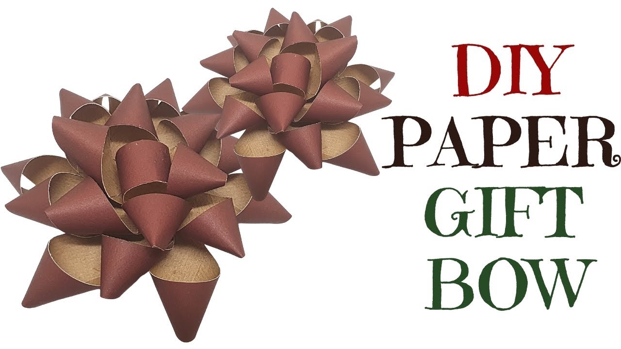 Video thumbnail for DIY Paper Gift Bow Tutorial