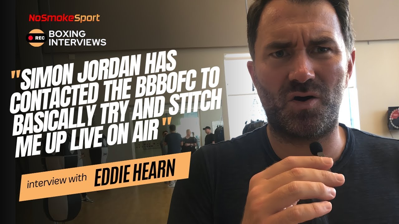 Video thumbnail for Eddie Hearn BLASTS Simon Jordan Ethics | Differences Between Dillian Whyte / Conor Benn Situation