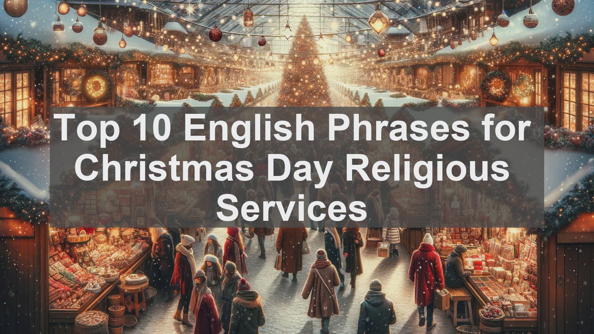'Video thumbnail for Top 10 English Phrases for Christmas Day Religious Services'