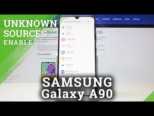 Video thumbnail for How to Activate Unknown Sources in SAMSUNG Galaxy A90 5G – App Installation