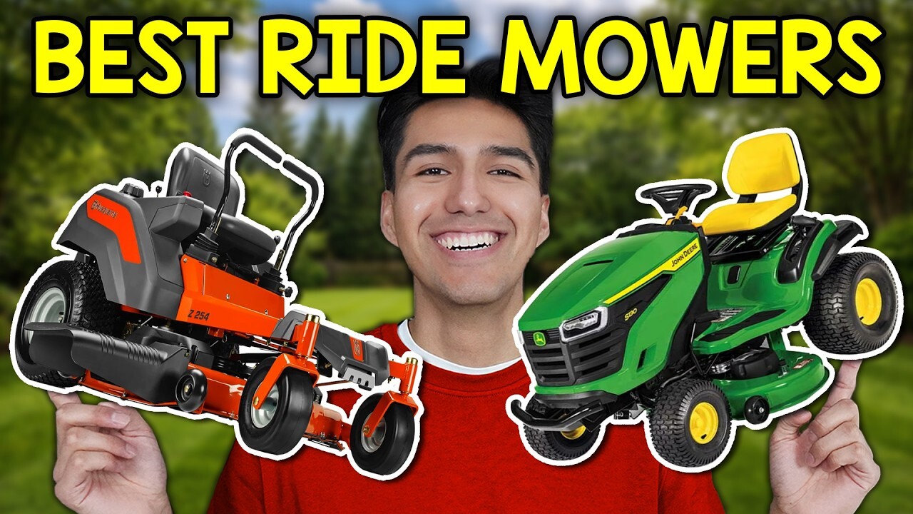 Video thumbnail for 8 Best Riding Lawn Mowers and Tractors For 2026 Gas and Electric