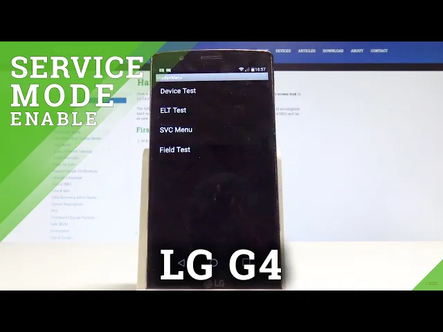 Video thumbnail for Service Mode in LG G4 - Service Code / Hardware Test