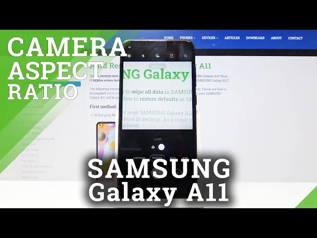 Video thumbnail for Samsung Galaxy A11 - How to Change Camera Aspect Ratio