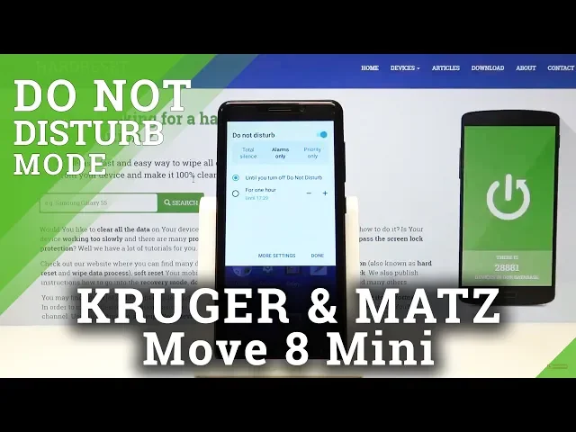 Video thumbnail for How to Activate Do Not Disturb Mode in KRUGER & MATZ Move 8 Mini - Silent Mode