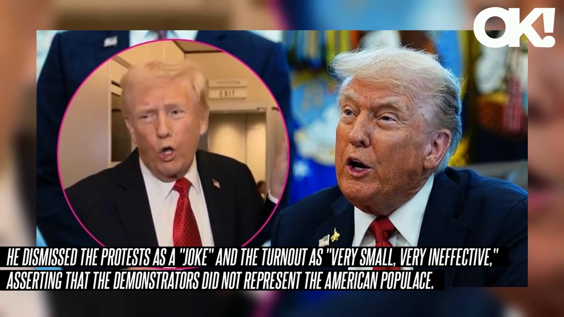 'Video thumbnail for 'I'm Not a King': Donald Trump Claims He 'Works His A-- Off' in Scathing Rant'