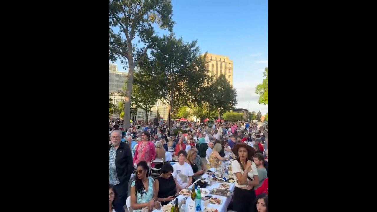 Video thumbnail for US: Madison Protesters Storm Concert Stage Following Fatal Police Shooting.