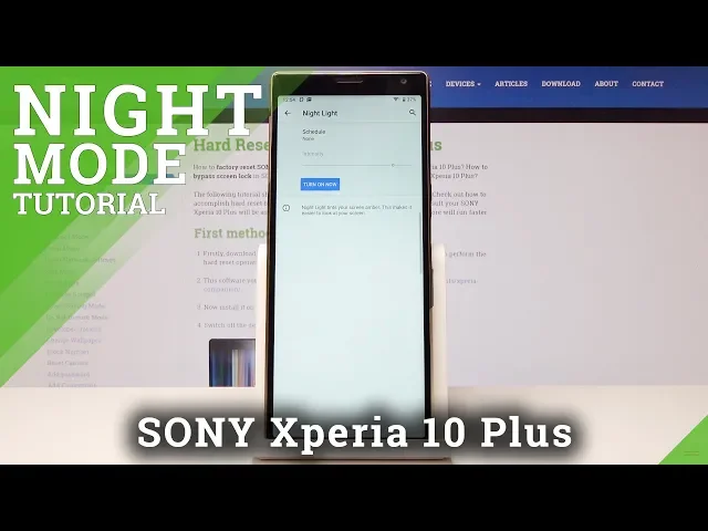 Video thumbnail for How to Turn On Night Light in SONY Xperia 10 Plus - Enable Night Mode