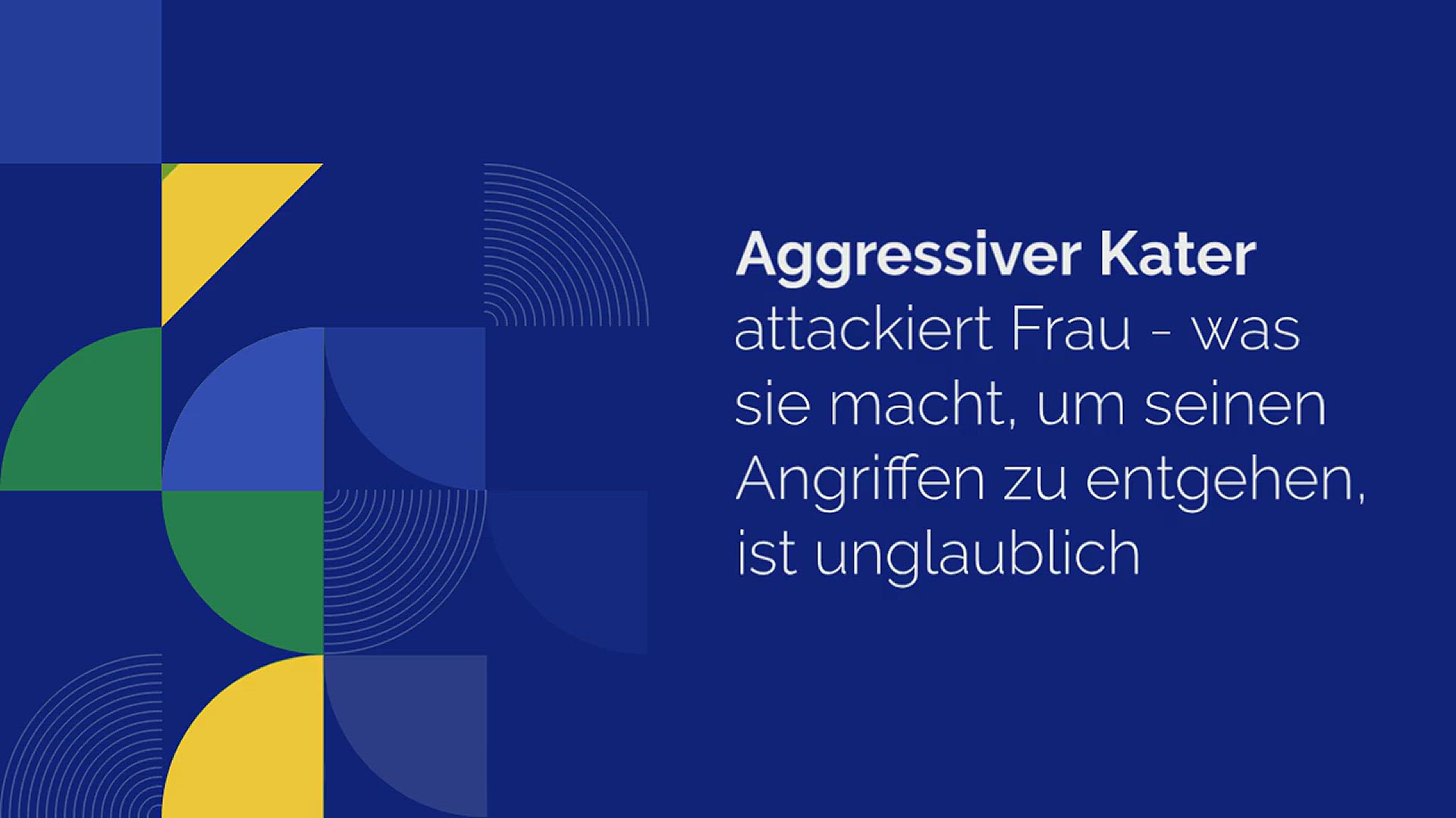 Video thumbnail for Aggressiver Kater attackiert Frau – was sie macht, um seinen Angriffen zu entgehen, ist unglaublich