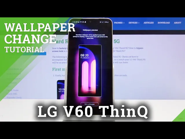 Video thumbnail for How to Change Wallpaper in LG V60 ThinQ – Refresh Display Look