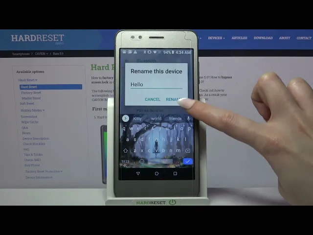 Video thumbnail for Rename Smartphone - Choose New Name for CAVION Base 5.0