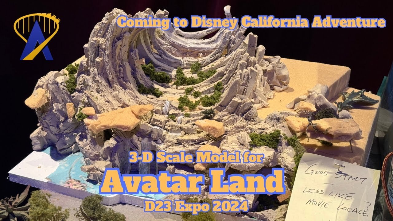 'Video thumbnail for Avatar Land Models for Disney California Adventure at D23 2024'