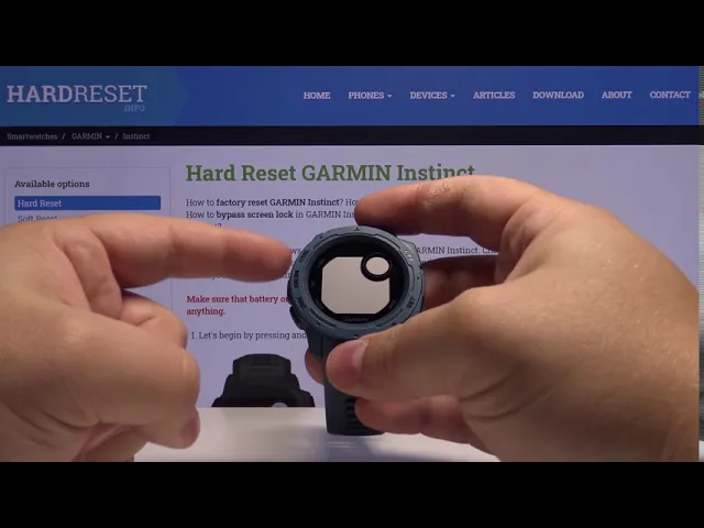 Video thumbnail for Force Restart GARMIN Instinct – Fix Frozen Screen