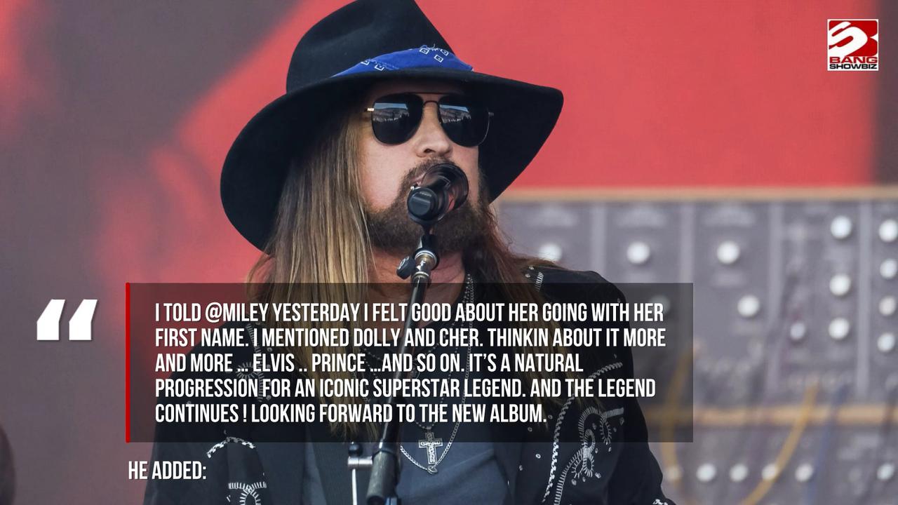 Video thumbnail for Billy Ray Cyrus responds to Miley's decision to ditch surname