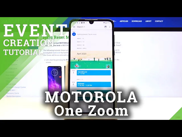 Video thumbnail for How to Add Event to Calendar in MOTOROLA One Zoom – Add Event / Notification