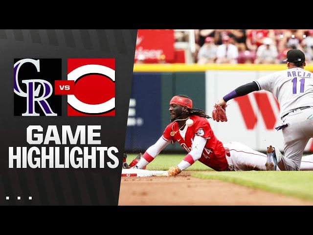 Video thumbnail for Colorado Rockies at Cincinnati Reds Full-Game Highlights! | 07/12/2025