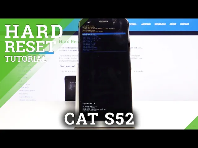 Video thumbnail for Hard Reset CAT S52 – Bypass Screen Lock / Wipe Data