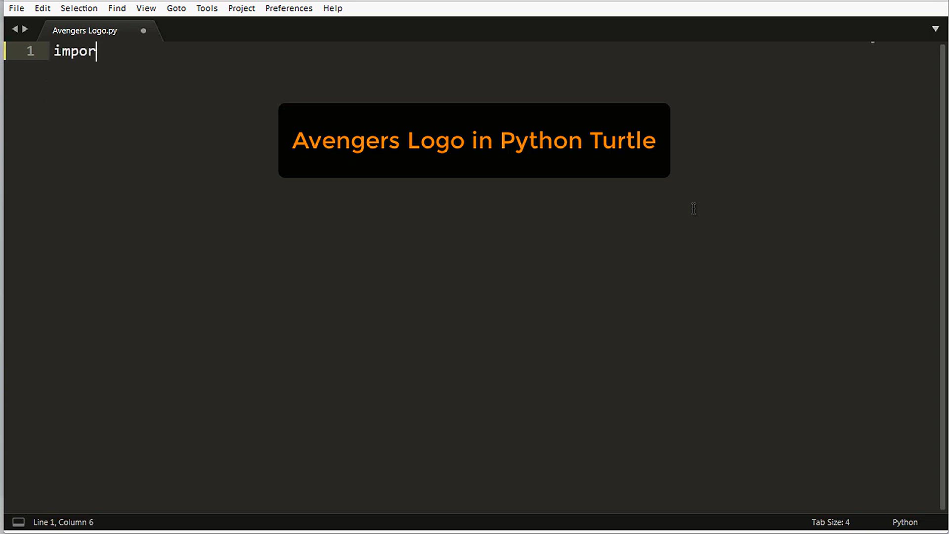 'Video thumbnail for Avengers Logo in Python Turtle !'