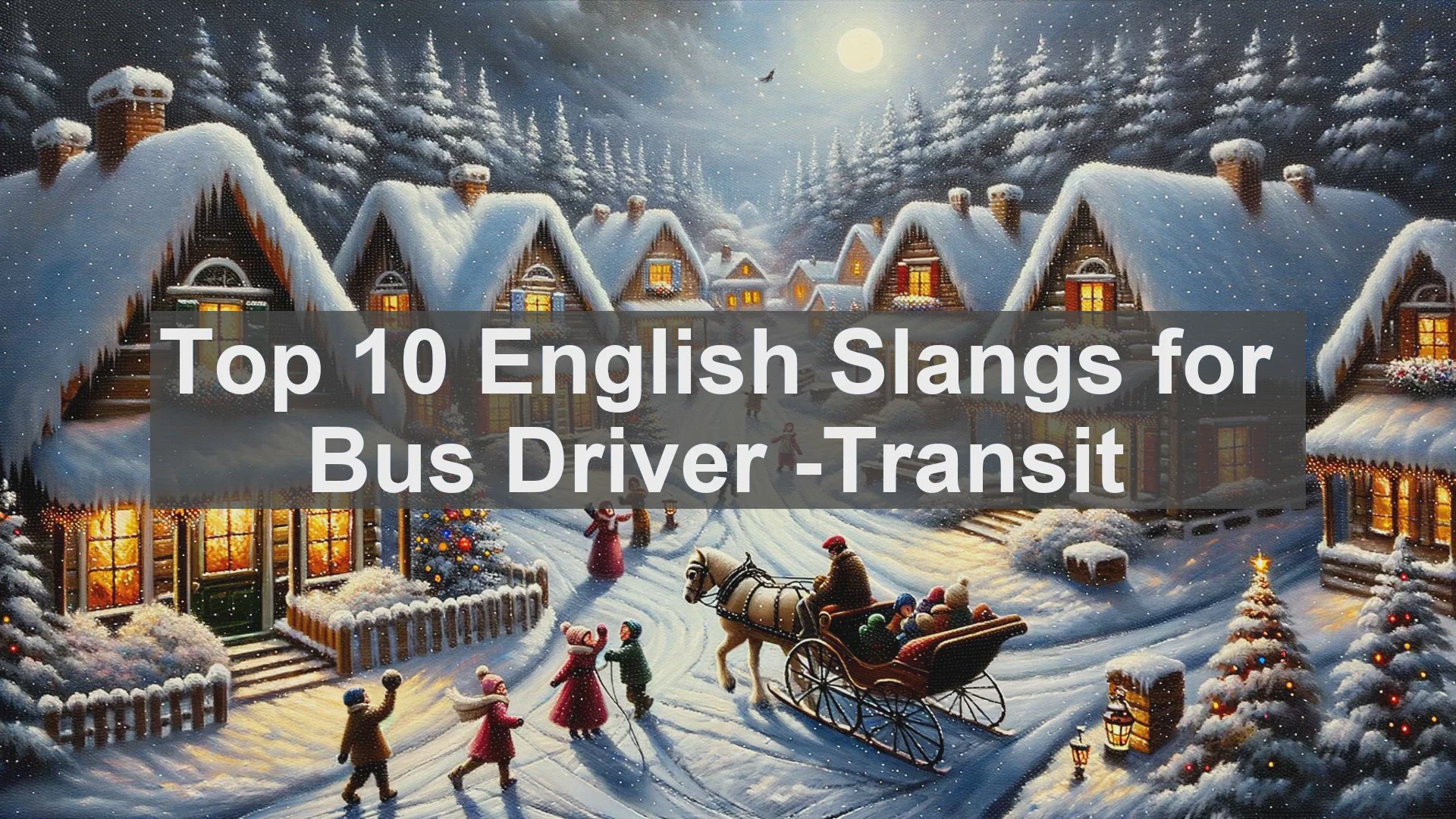 'Video thumbnail for Top 10 English Slangs for Bus Driver Transit'