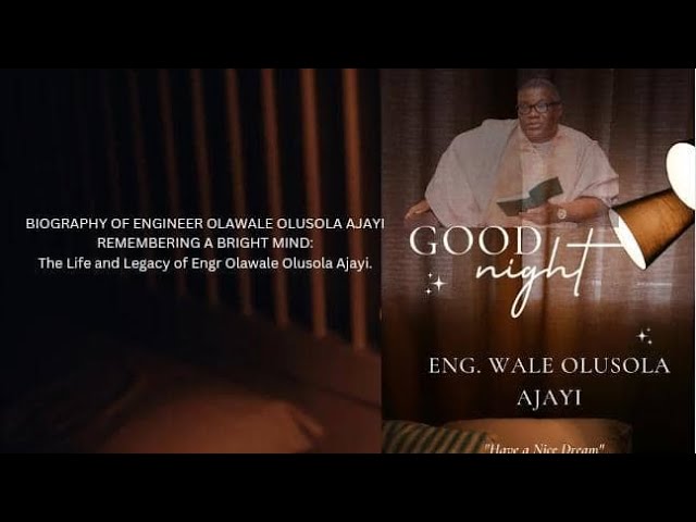 Video thumbnail for Edited Laying In State of Eng. Olawale Olusola Ajayi