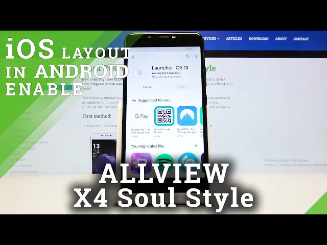 Video thumbnail for How to Download and Install iOS Launcher in ALLVIEW X4 Soul Style – Install iOS Menu