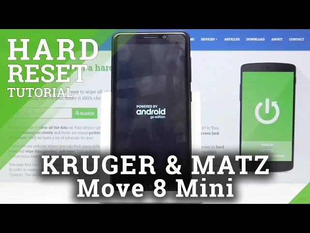 Video thumbnail for How to Hard Reset through Recovery Mode on KRUGER & MATZ Move 8 Mini - Bypass Screen Lock