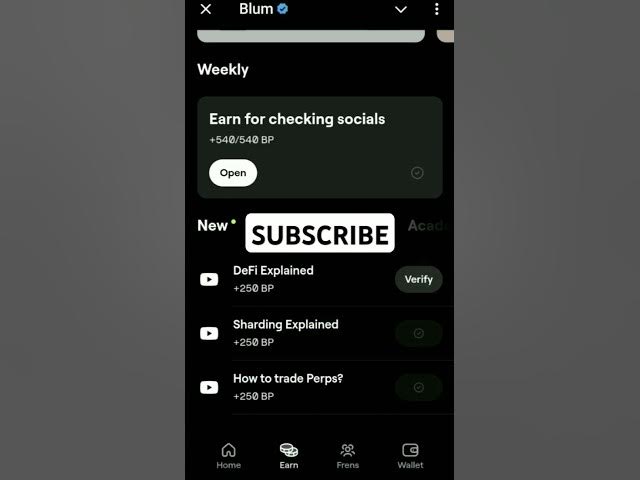 Video thumbnail for DeFi Explained - Blum Code Today #shorts