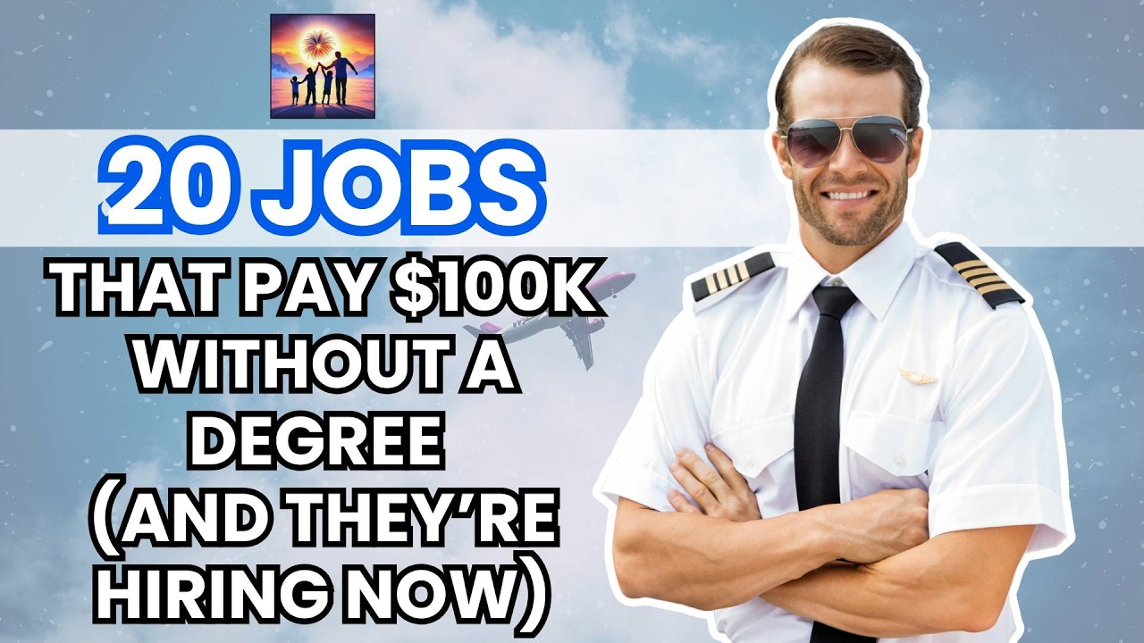 Video thumbnail for 20 Jobs That Pay $100K Without a Degree