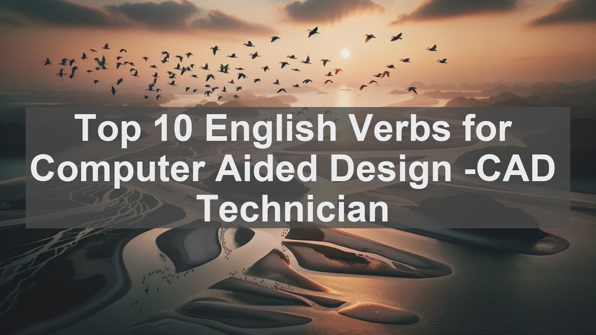'Video thumbnail for Top 10 English Verbs for Computer Aided Design CAD Technician'
