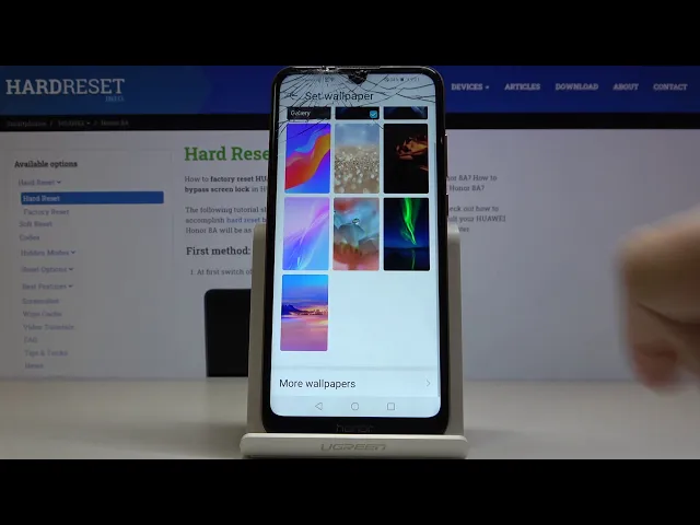 Video thumbnail for How to Change Wallpaper in HUAWEI Honor 8A — Refresh Display Look