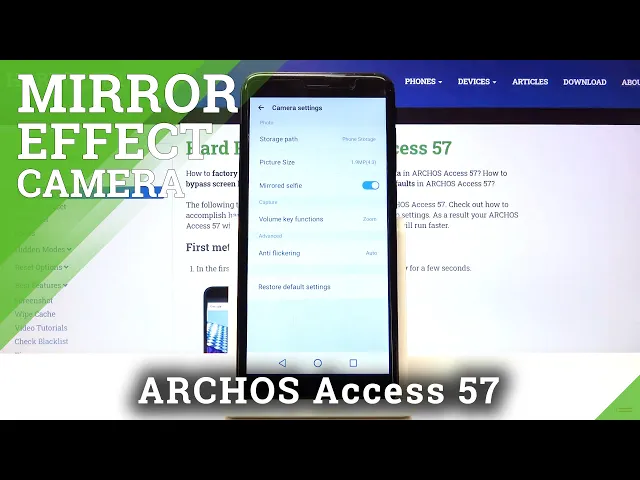 Video thumbnail for How to Activate Camera Mirror Effect in ARCHOS Access 57 – Camera Effects