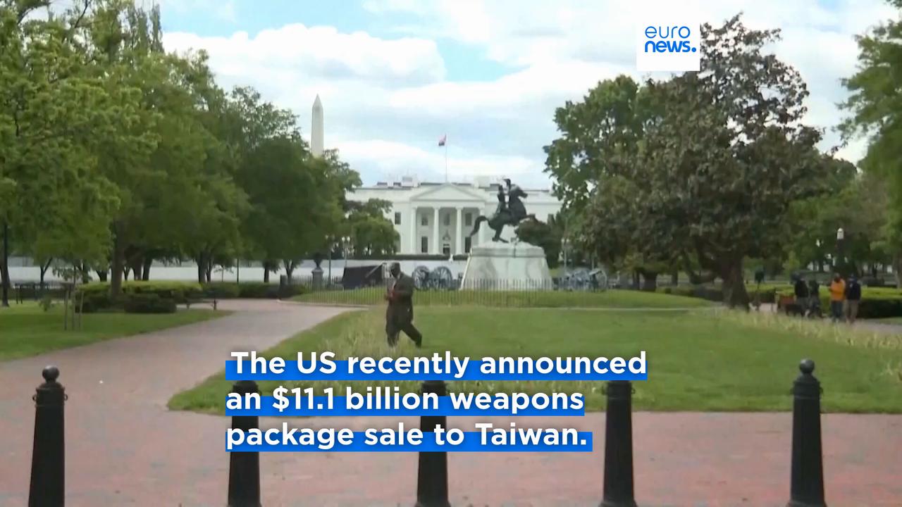 Video thumbnail for China sanctions 20 American defence companies and 10 executives over arms sales to Taiwan