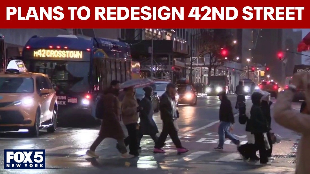 Video thumbnail for Plan to redesign 42nd Street in NYC
