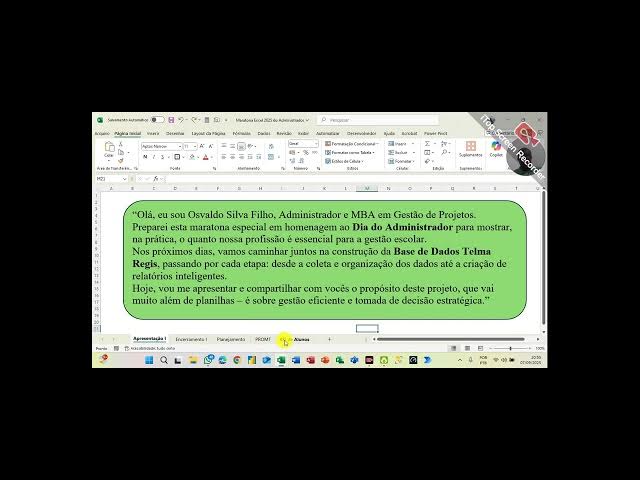 Video thumbnail for AULA 1 - Introdução e Análise - Maratona Excel 2025 do Administrador