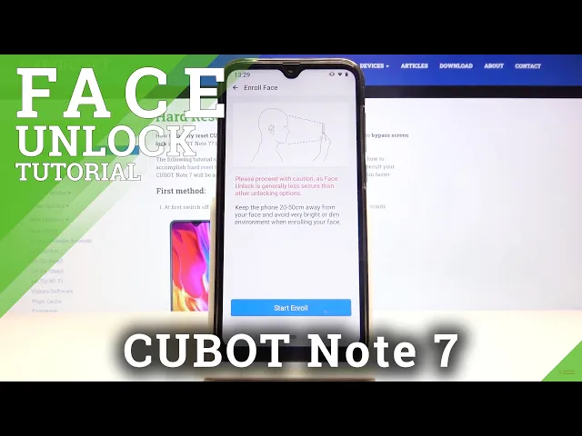 Video thumbnail for How to Set Up Face Unlock in CUBOT Note 7 – Face Recognition