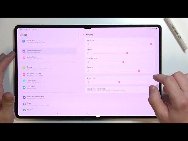 Video thumbnail for How to Change Volume Keys Control on Samsung Galaxy Tab S8 Ultra – Change Volume Buttons Control