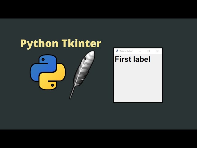 Video thumbnail for How to create a Label in Tkinter ( Python Tkinter Ep.03 )