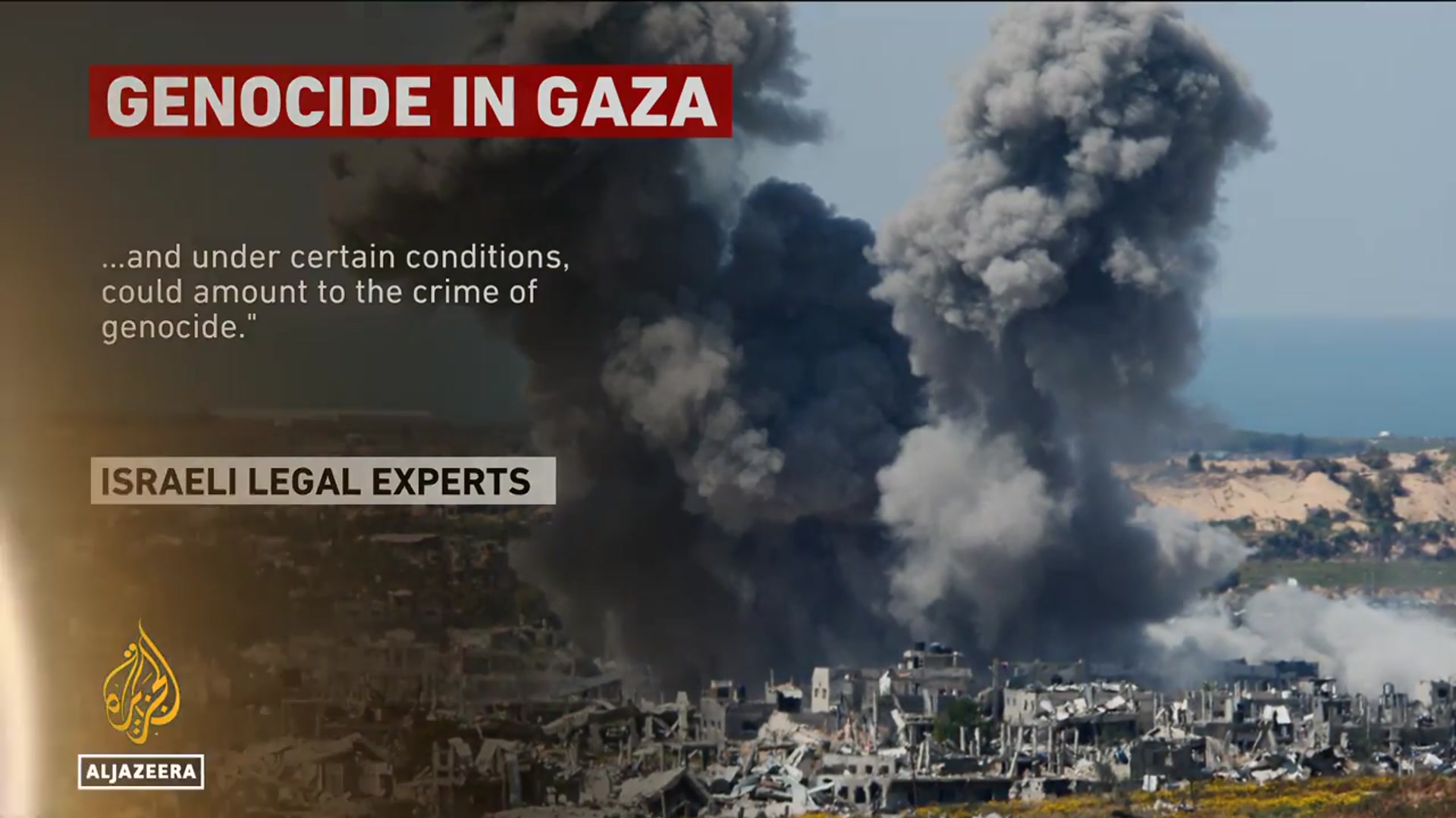 'Video thumbnail for Majority of Israelis appalled by plan to displace Gaza population to Rafah'