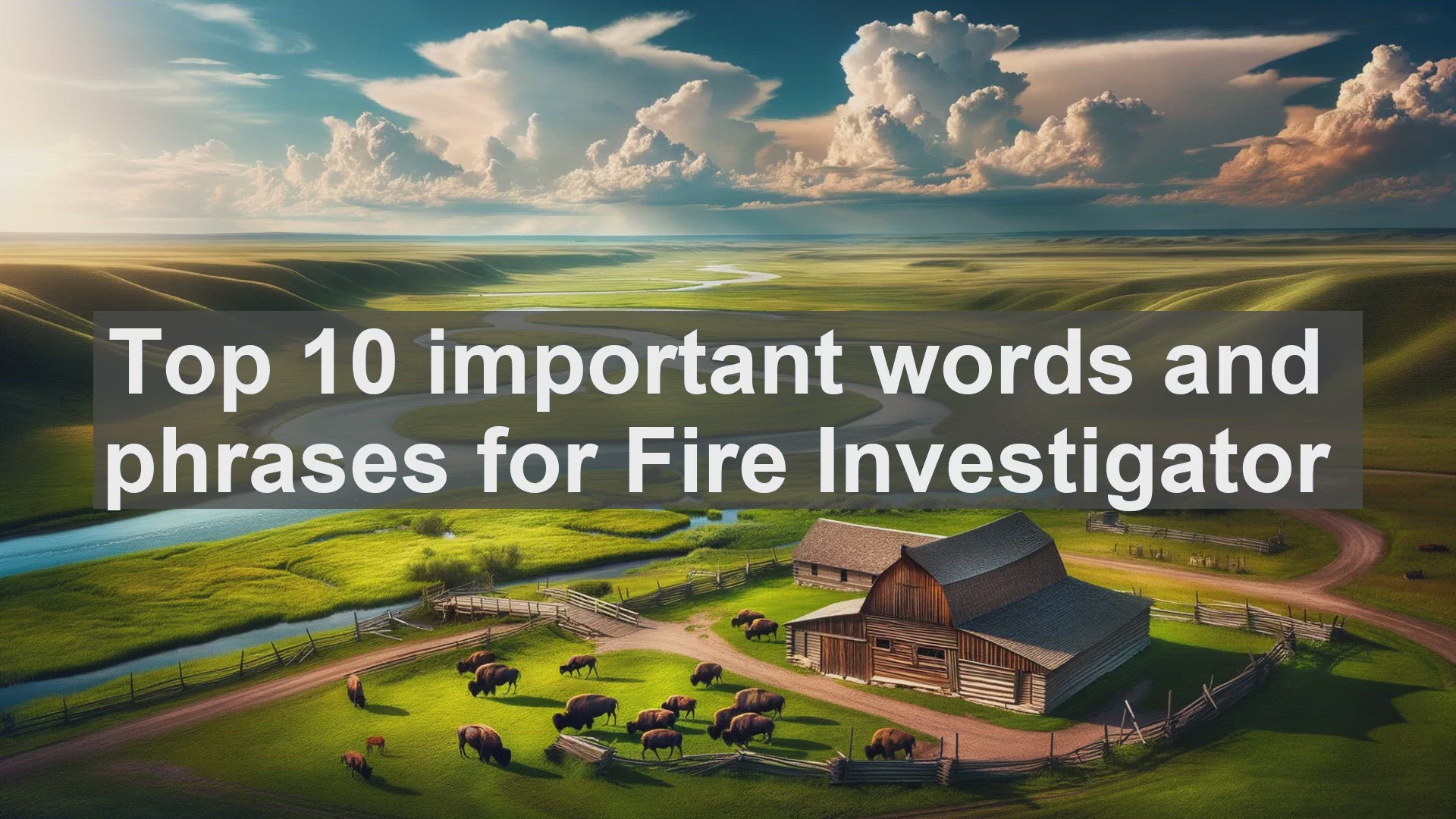 'Video thumbnail for Top 10 important words and phrases for Fire Investigator'