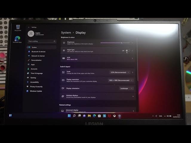 Video thumbnail for How To Enable & Disable Night Light From Lenovo Legion Laptop