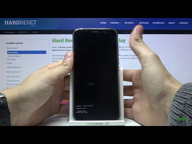 Video thumbnail for How to Hard Reset MOTOROLA E6 Play – Remove Screen Lock