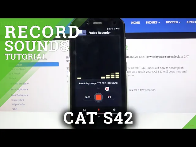 Video thumbnail for How to Use Sound Recorder in Cat S42 - Operate Voice Recorder