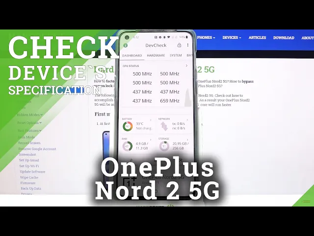 Video thumbnail for How to Check OnePlus Nord 2 Specification using DevCheck Hardware & System Info