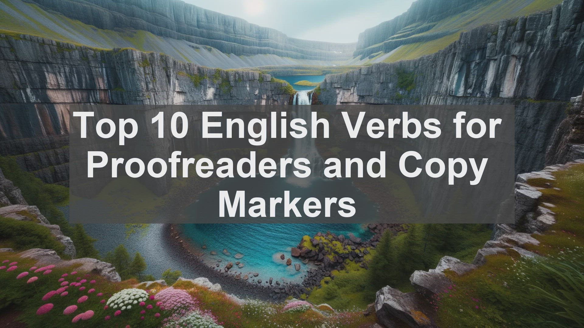 'Video thumbnail for Top 10 English Verbs for Proofreaders and Copy Markers'
