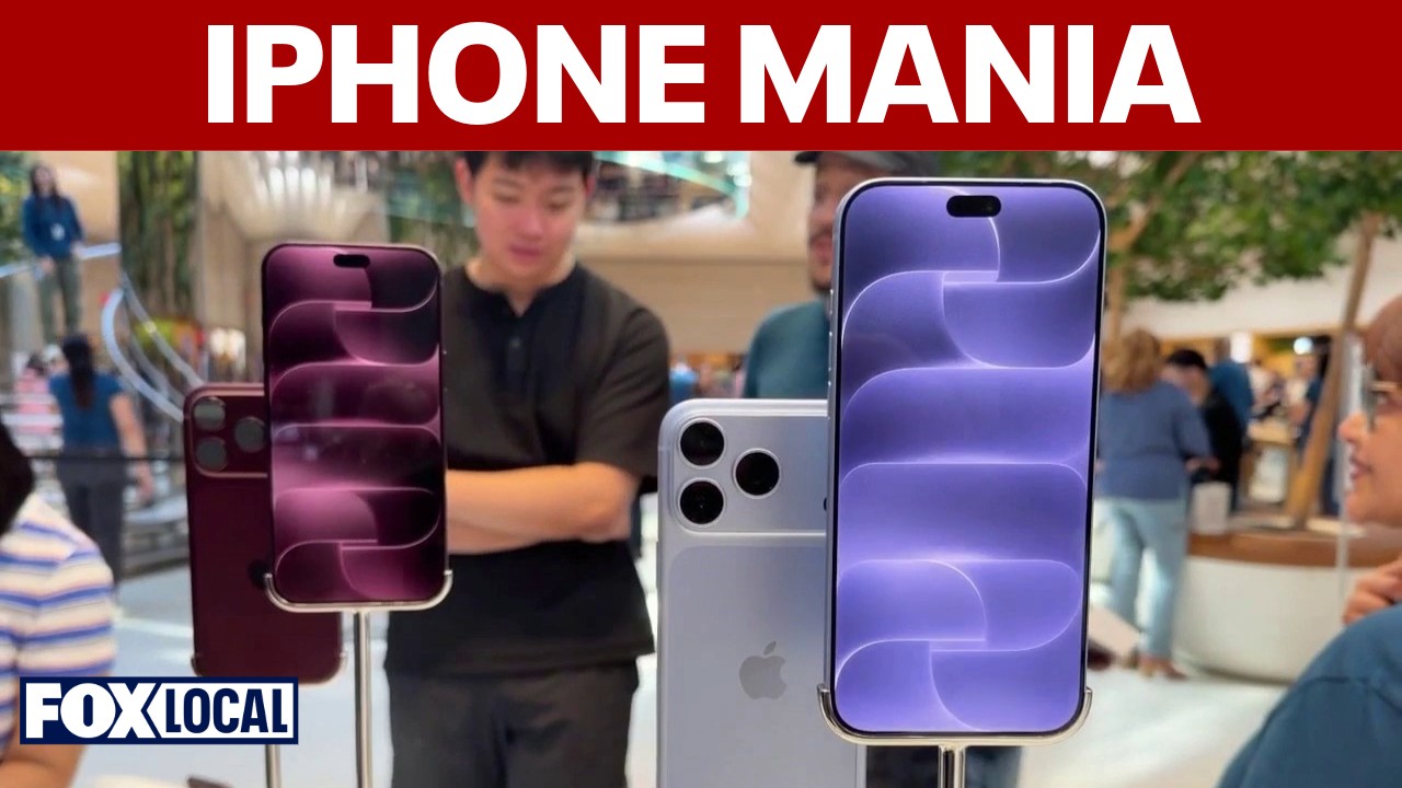 Video thumbnail for iPhone 18 launch draws massive crowds Apple flagship store in NYC